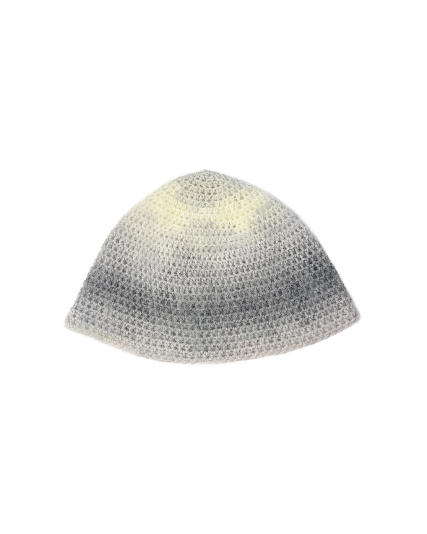 Gray and White Beanie